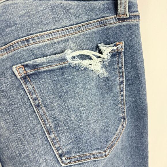 Eunina Ripped Skinny Crop Jeans Size 9 - Picture 9 of 10